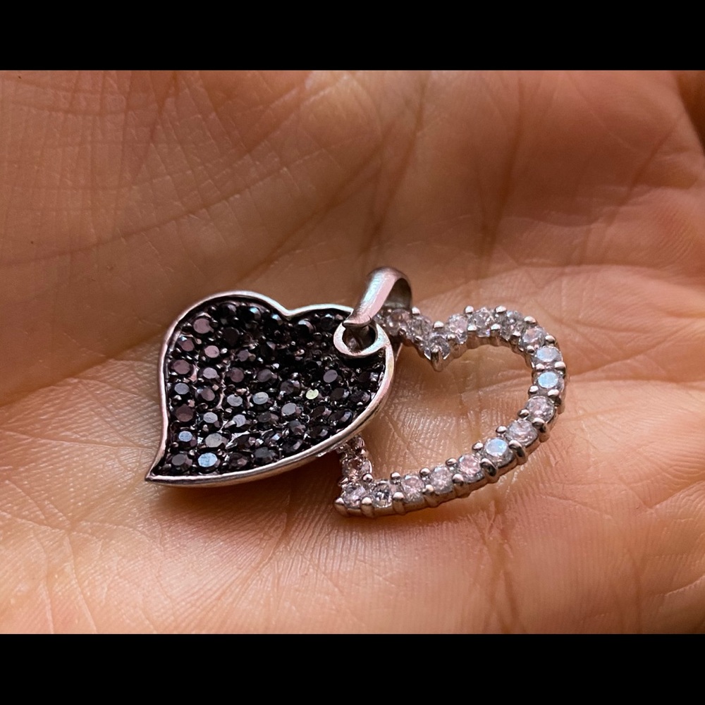 Double heart necklace